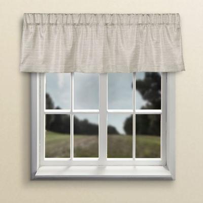 Ricardo Trading Llc Grasscloth Tailored Valance 54 x 15, 54 x 15, Parchment