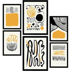 POSTER Set Mit 6 In Schwarzer Tinte Emotionen A3 & A4 Rahmenlos