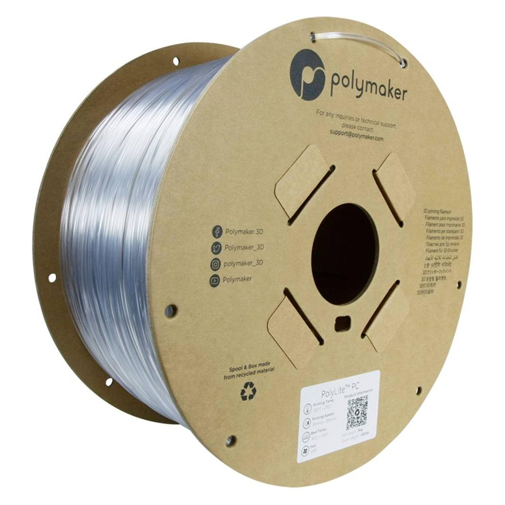 Polymaker PolyLite PC Transparent 2,85 mm 3.000 g (3000 g, 2.85 mm) (70169)