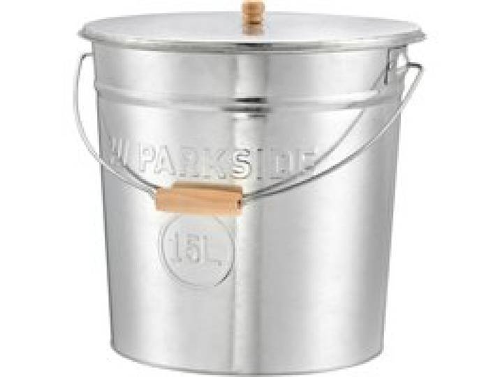 PARKSIDE® Seau à cendres, avec couvercle, 15 l. (galvanisé)