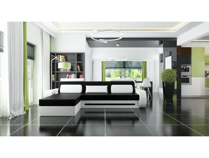JVmoebel Ecksofa Elegantes Ledersofa mit Schlaffunktion und modernem Design, Made in Europa