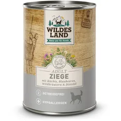 Wildes Land Sparpaket 12 x 400g Ziege mit Kürbis