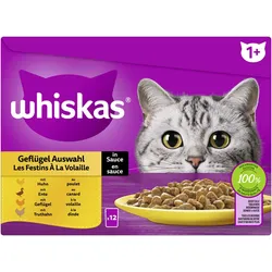 Whiskas Whiskas Multipack 1+ Geflügel Auswahl in Sauce 1x1.02 kg