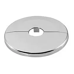 Universal Scharnierrosette 152700 ABS verchromt, Ø 27mm, Höhe 6,5mm, Aussen 65mm