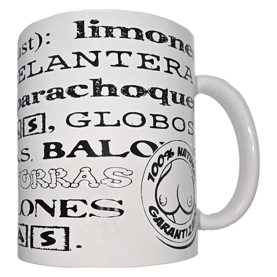 Diablo Picante - Weisse Tasse Mit Tittensynonymen 370 ml (D-244769)