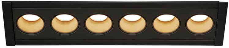 Slv Milandos 6, Deckeneinbauleuchte Schwarz 3000k 45° - Downlights