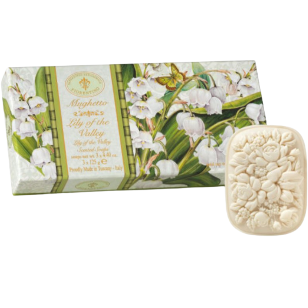 Saponificio Artigianale Fiorentino Jabón hidratante esculpido con aroma a lirio del valle