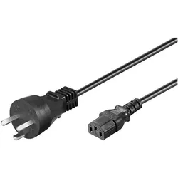 MicroConnect Stromkabel (3 m), Stromkabel, Schwarz