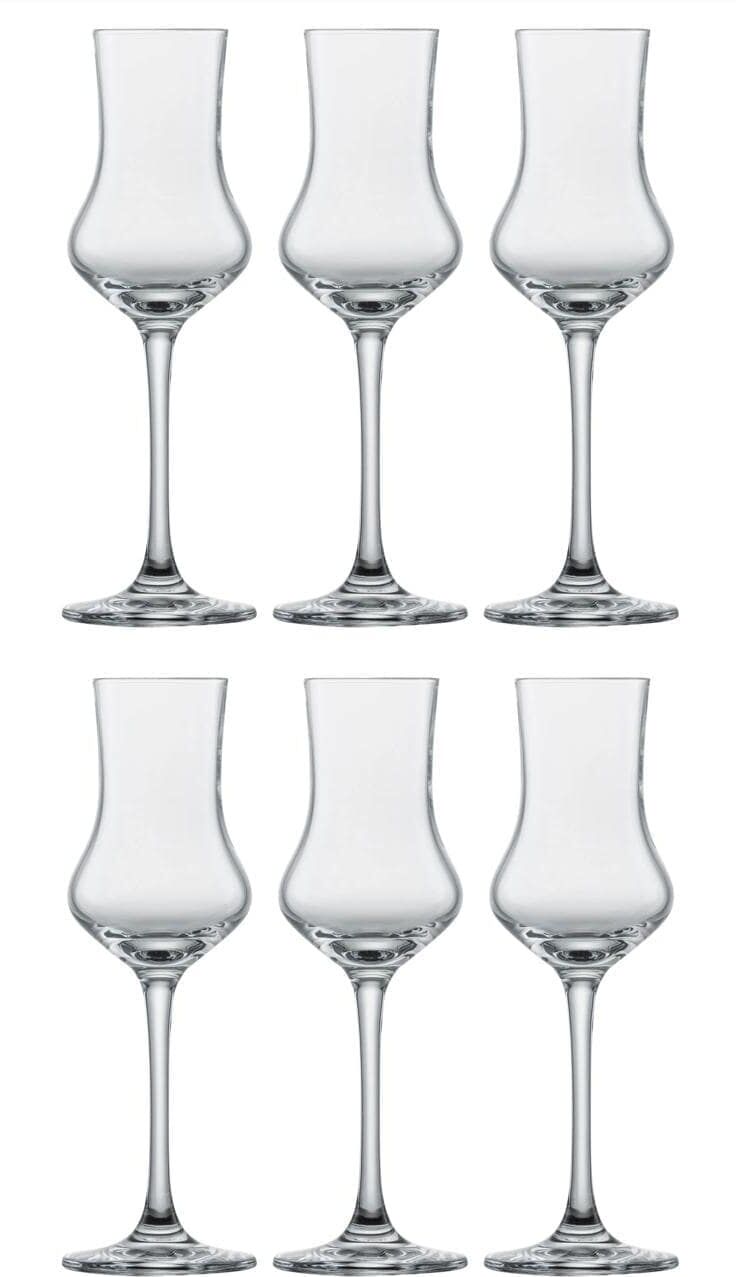 Grappaglas SCHOTT-ZWIESEL "Classico 95 ml, 6 Stück", transparent, H:17,4cm, Glas, Trinkgefässe, Grappaglas transparent 17,4cm, 95ml