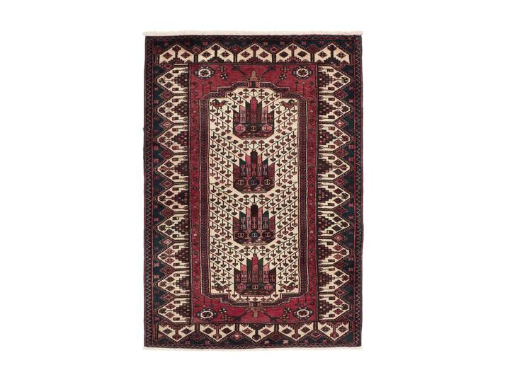 Hamadan Teppich 106x153 Handgeknüpft Orientteppich Perserteppich Wolle