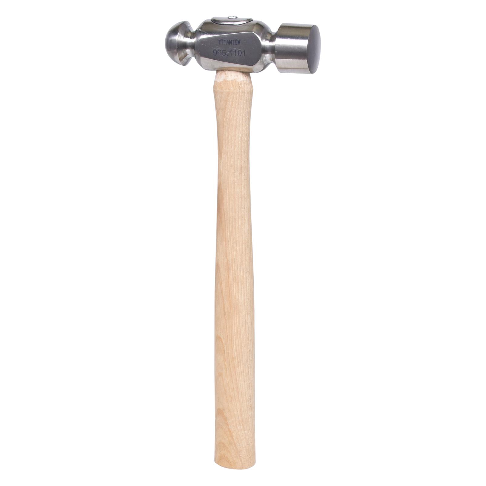 KS Tools TITANplus Schlosserhammer, Hammerkopf 450 g, Englische Form mit Kugel (450 g) (965.1101)