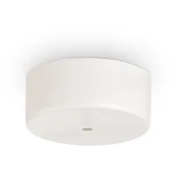 Ideal Lux Baldachin MAGNETICO, rund, Ø 9cm, 1-fach, mittiger Auslass, magnetische Blende, weiß IDEA-244235