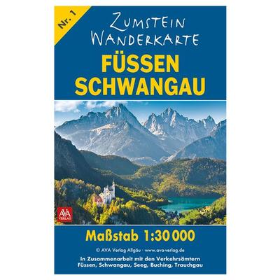 Zumstein Wanderkarte Füssen/Schwangau, Sonstige von AVA-Verlag Allgäu GmbH, AVA-Agrar, 978-3-9851603-3-4