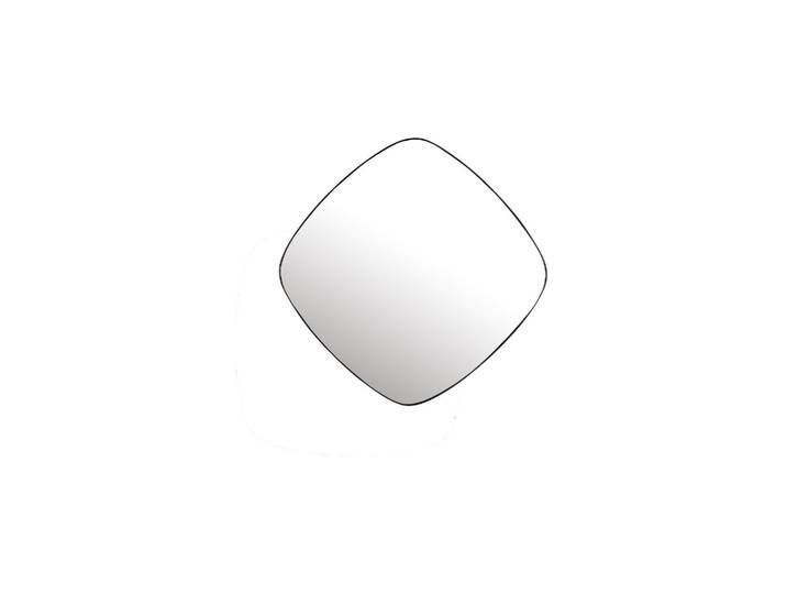 Miroir en métal noir Mila
