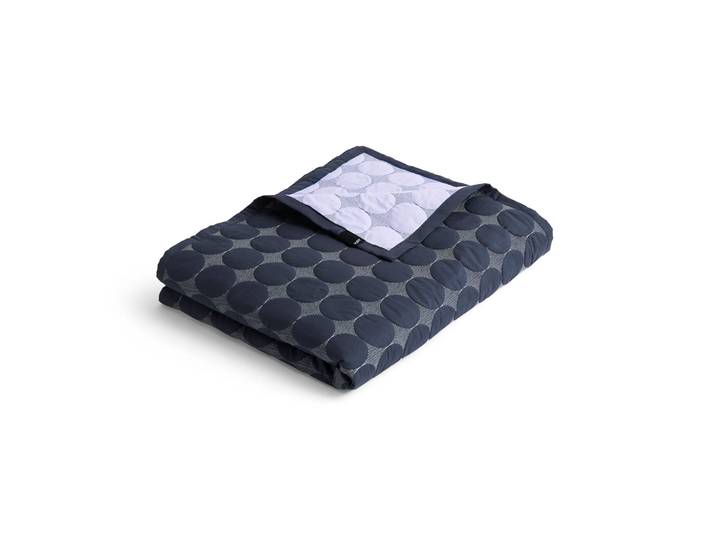 HAY Mega Dot Überwurf organic 260 × 260 cm Midnight blue