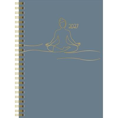 rido/idé 7021407027 Buchkalender Premium Young Line 2027 'Yoga' A5, Papier