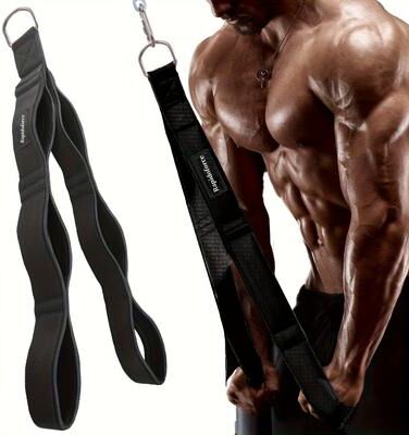 Market Central Extra Long Triceps Rope Cable Attachment With Comfortable Grip For Home Gym Workouts Extra Long Triceps Rope Cable Attachment With Comfortable Grip For Home Gym Workouts