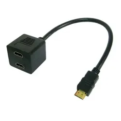 Techly ICOC-HDMI-F-002 HDMI-Kabel 0,3 m HDMI Typ A (Standard) 2 x HDMI Type A (Standard) Schwarz