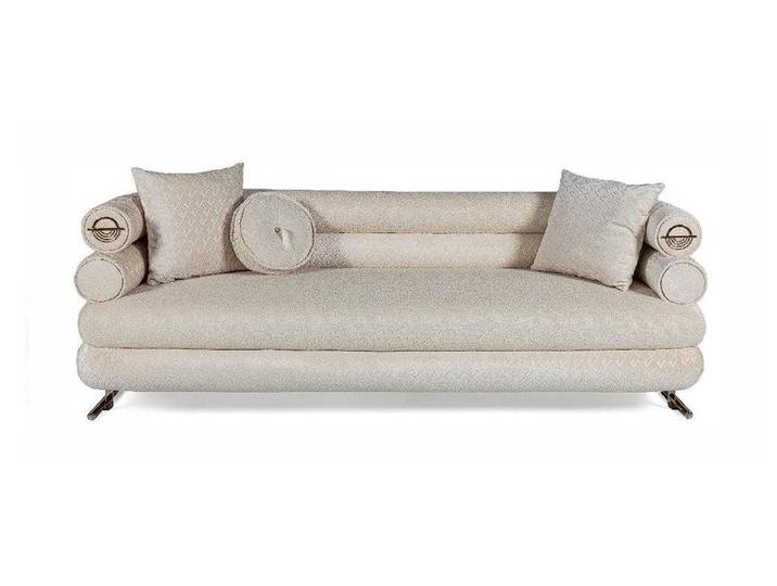 JVmoebel Sofa Beiger 3-Sitzer Stoffsofa Polstermöbel für das Wohnzimmer, 1 Teile