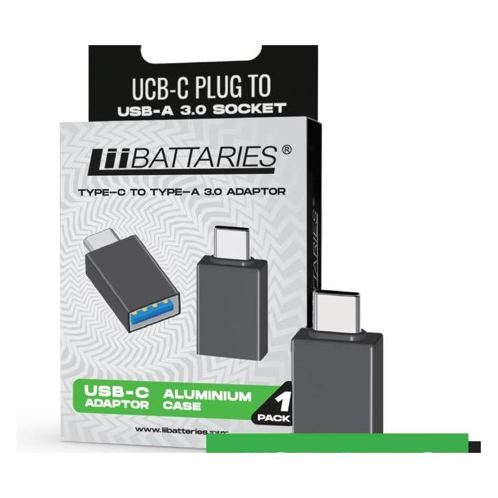 LiiBateries Adapter USB USB-A - USB-C Czarny (LII-USB/USBC)