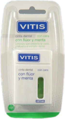 Vitis Dental Tape w/ Fluor and Mint 50 + 5 meters