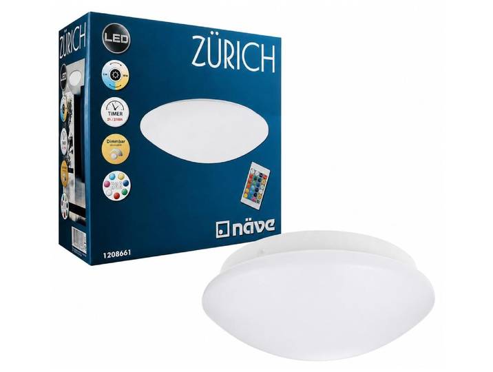 LED-Deckenleuchte Zürich / weis