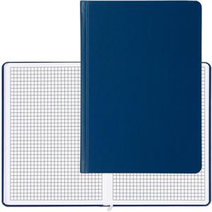 Geiger Notizbuch Easy-Book Basic, Karton Hardcover, blau, 96 Blatt / 192 Seiten, 80 g/m², kariert, A5