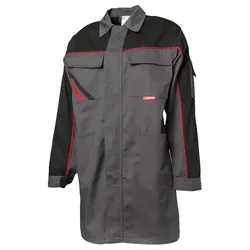 Berufsmantel "HIGHLINE" 285 g/m2 Canvas-Gewebe - 50 - schiefer/schwarz/rot