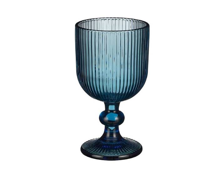 Mica Decorations Weinglas Mica Decorations Merlot Weinglas blau - h14,5xd8cm, Glas