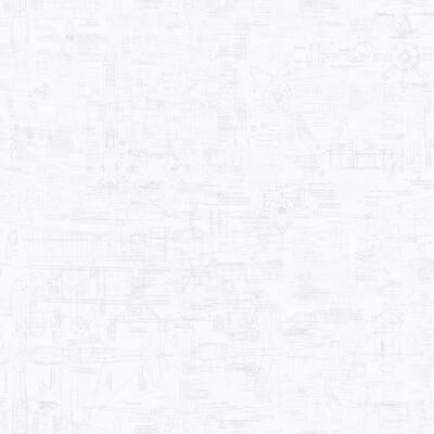 Galerie Wallcoverings Nostalgie Collection Blueprint Design Non-woven Matte Wallpaper Roll