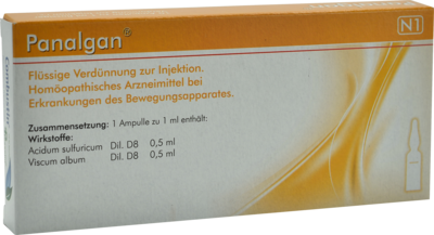 COMBUSTIN Pharmazeutische Präparate GmbH PANALGAN Ampullen 10 St 00554589