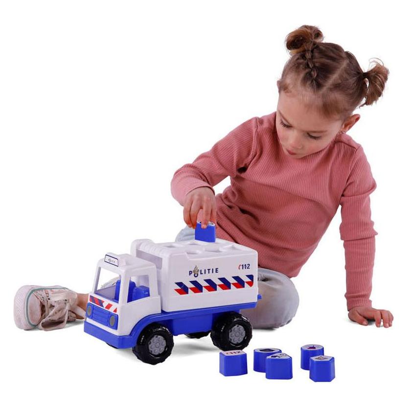 Polesie Cavallino Polizei-LKW-Formsortierer mit 6 Blöcken, 26 cm (43190205)