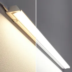 ledscom.de LED Unterbauleuchte LIWO 91cm, mit Anschlusskabel, schwenkbar, 1597lm, warmweiß/weiß