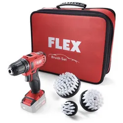 Flex Akku-Bohrschrauber DD 2G 10.8 Solo Brush Set ohne Akku und Ladegerät