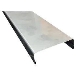 Abdeckleiste für Bohlenzäune 179 x 2 x 7,5 cm - Abschlussprofil aus Edelstahl – Abschlussleiste für Zaunabschluss im Garten