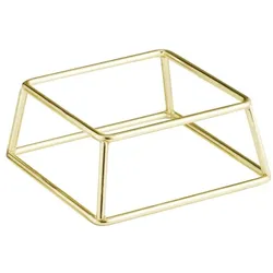 APS Buffetständer MULTI - Metall, 18 x 18 cm, Höhe 8 cm, gold, stapelbar, anti Rutsch beschichtet