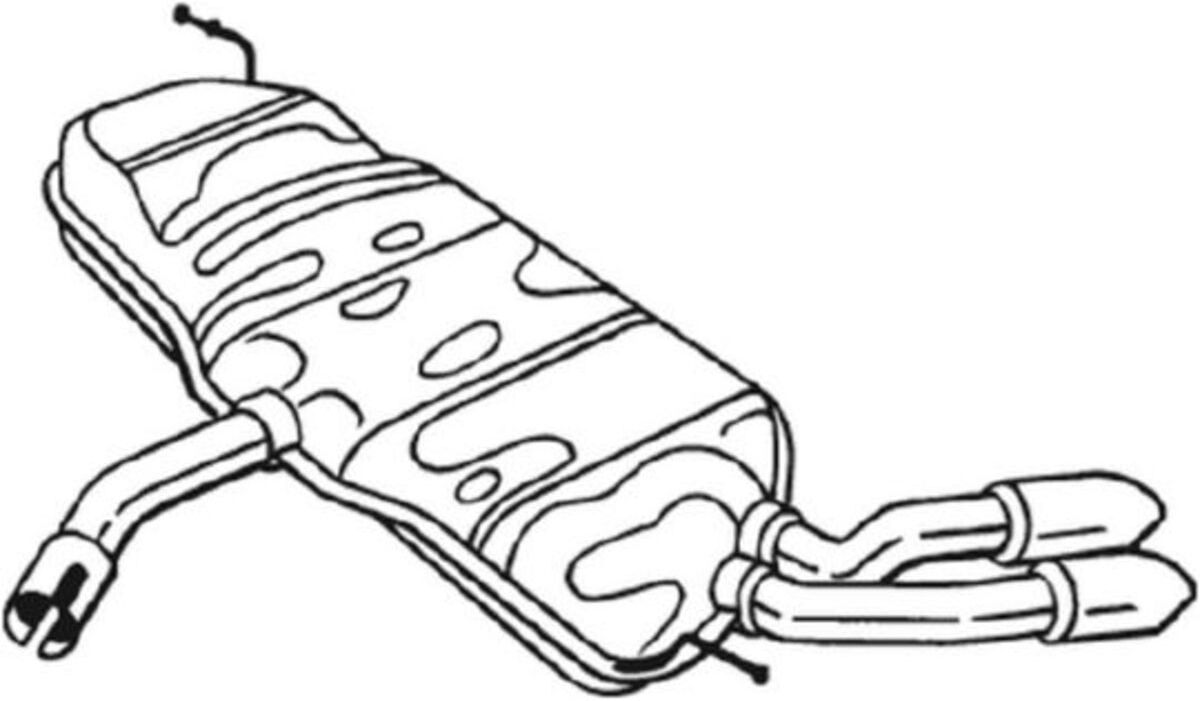 Bosal Silenziatore posteriore 233-493