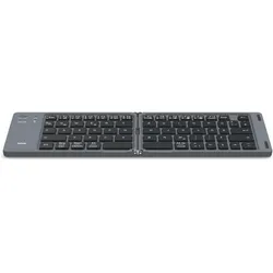 Hama Travel 450 (DE, Kabellos), Tastatur, Grau, Schwarz