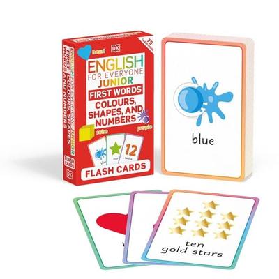English for Everyone Junior First Words Colours, Shapes, and Numbers Flash Cards, Taschenbuch von DK, Dorling Kindersley Travel & Learning,