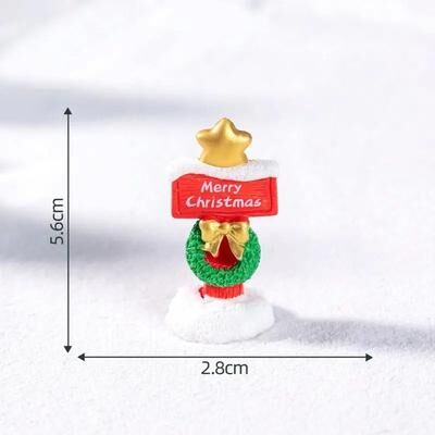 Uplift Essentials Resin Miniature Road Signs Realistic DIY Fairy Garden Ornaments & Micro Landscape Christmas Dollhouse Crafts style 4