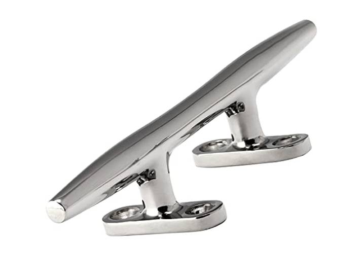 OPIOL QUALITY® Belegklampe Edelstahl A4 V4A rund Seilklemme Edelstahlklampe Klampe Sicherung Seil Festmacher Marine Deck Haken Yacht Bootsklampe