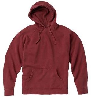 Comfort Colors 1567 Men's Garment-Dyed Hooded Sweatshirt in Crimson size 2XL   Ringspun Cotton CC1567