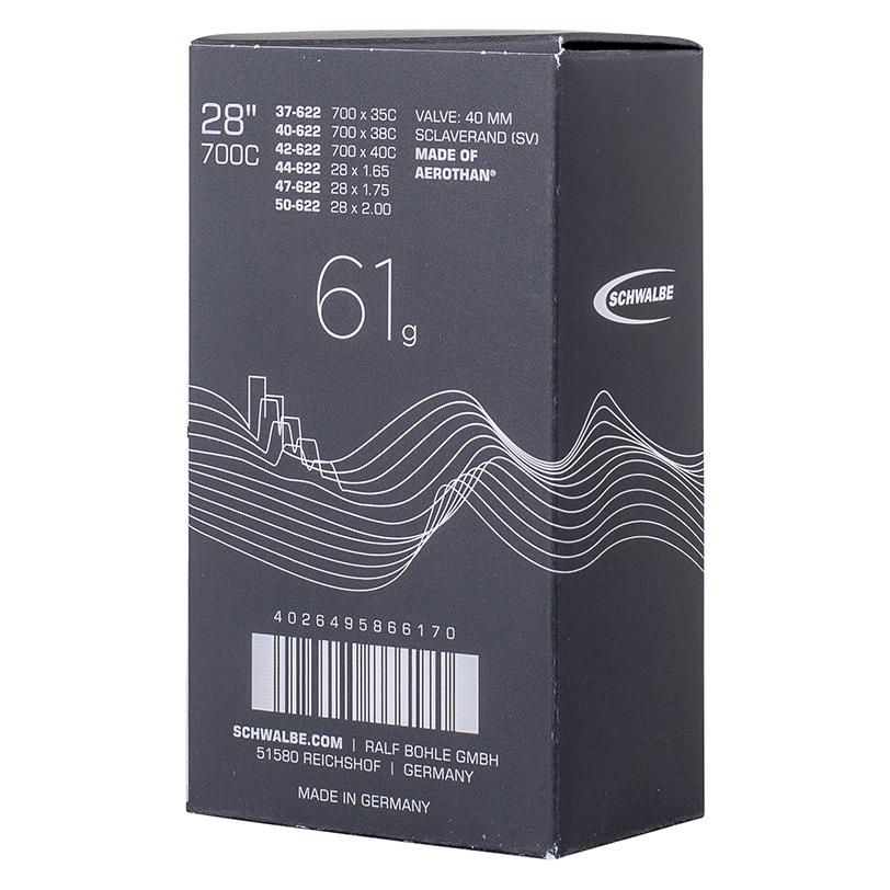 Schwalbe Aerothan Tube (SV17-AE) - Gravel / All Road - 28" (33/47-622) - Presta (Presta (SV), 28", 40 mm) (10461373)
