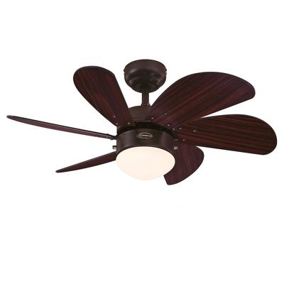 Westinghouse Deckenventilator Turbo Swirl Espresso 76 cm mit Licht 76