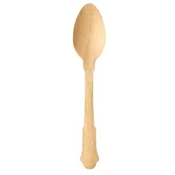 PAPSTAR 50 Kaffeelöffel, Holz "pure" 12 cm natur "Vintage"