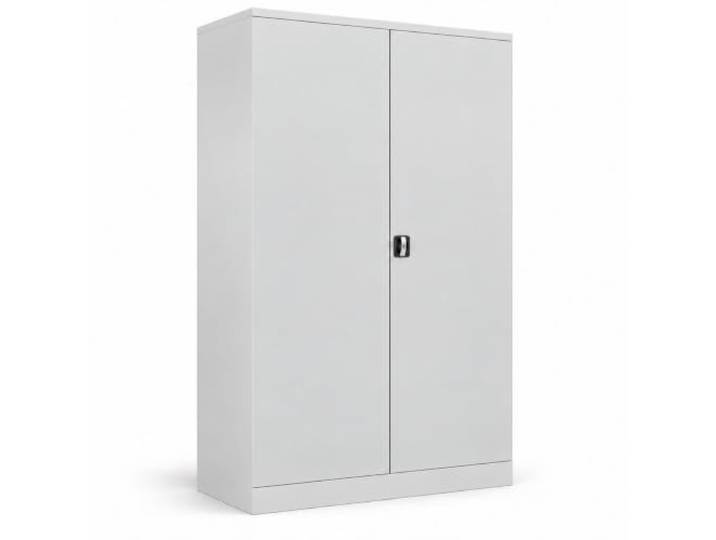 Schrank & Stuhl Werkzeugschrank Koloss – Werkstattschrank mit 4 höhenverstellbaren Fachböden, Stahlschrank für Werkzeuge, 195 x 120 x 60 cm (H x B x T), Grau