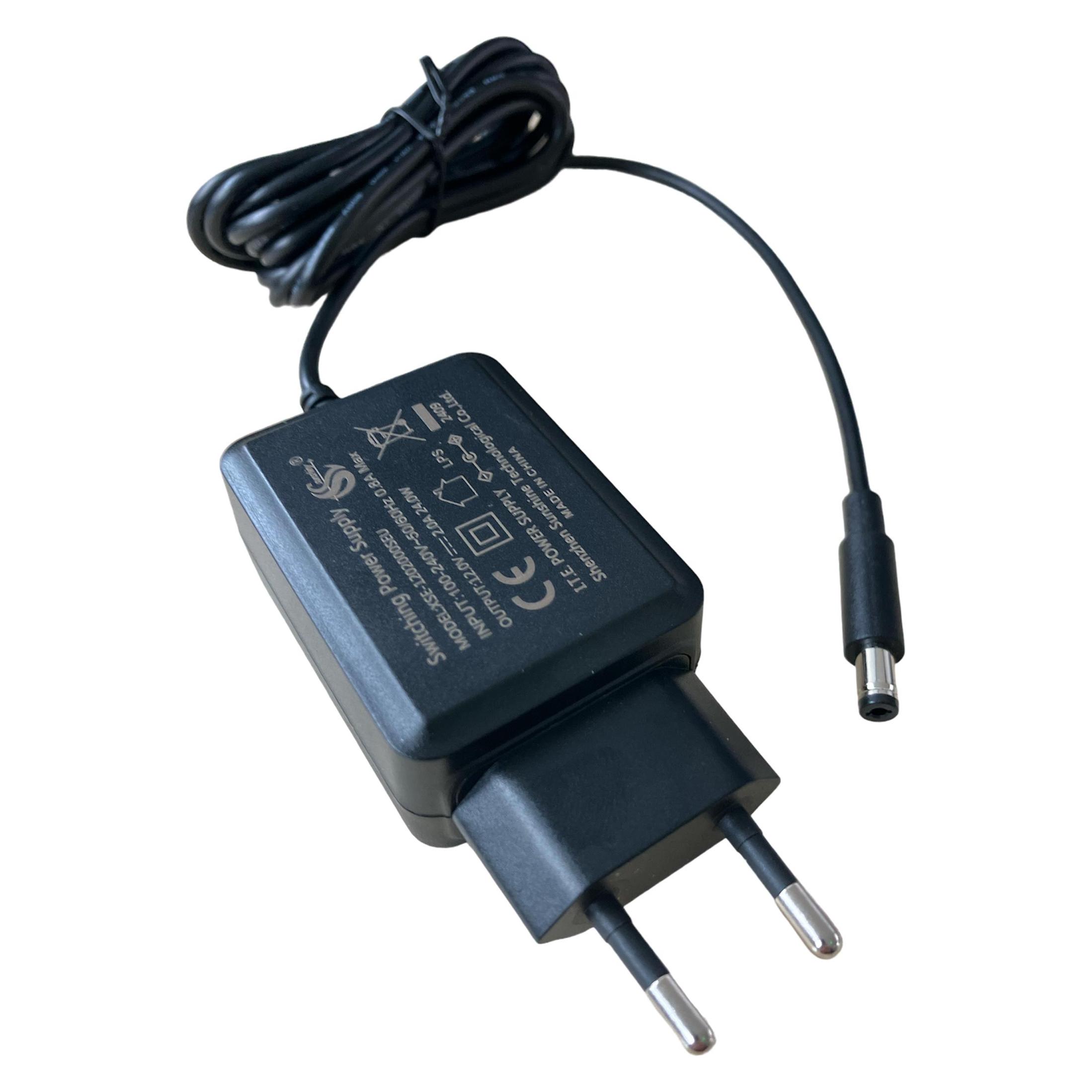 Allnet Ersatznetzteil 12V/2,0A Platzsparend Rückseitig/Kabelausgang nach oben (XSE-1202000SEU)