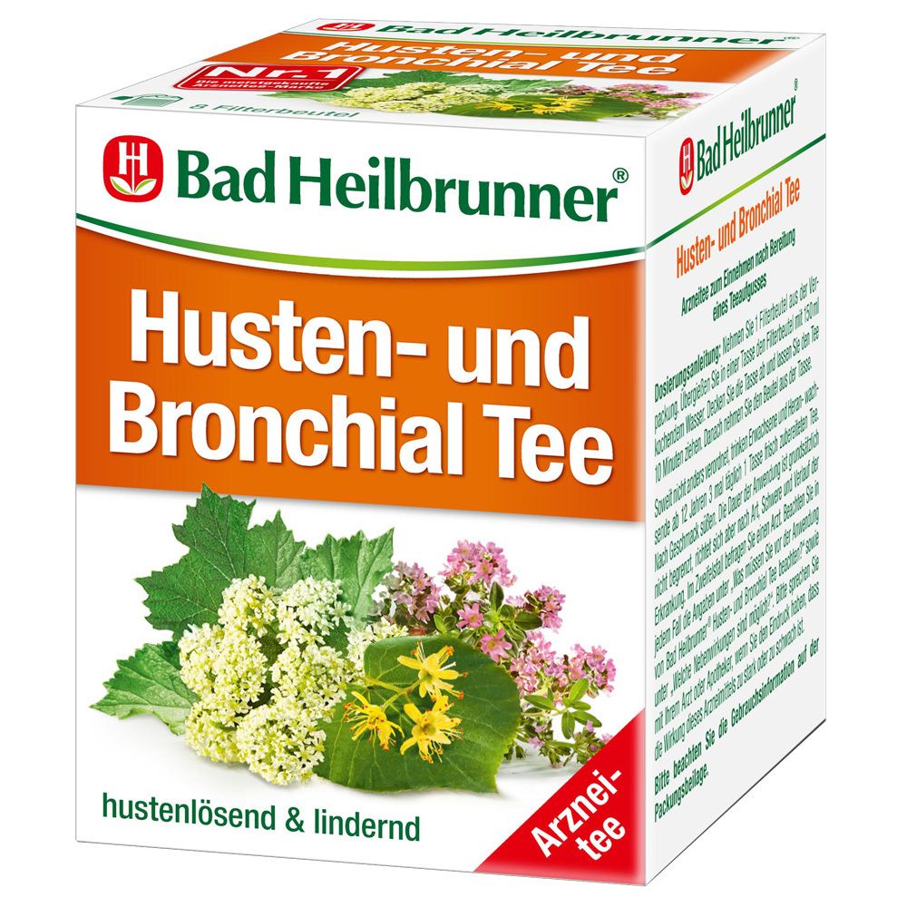 BAD Heilbrunner Husten- und Bronchial Tee N Fbtl. 8x2 g Filterbeutel