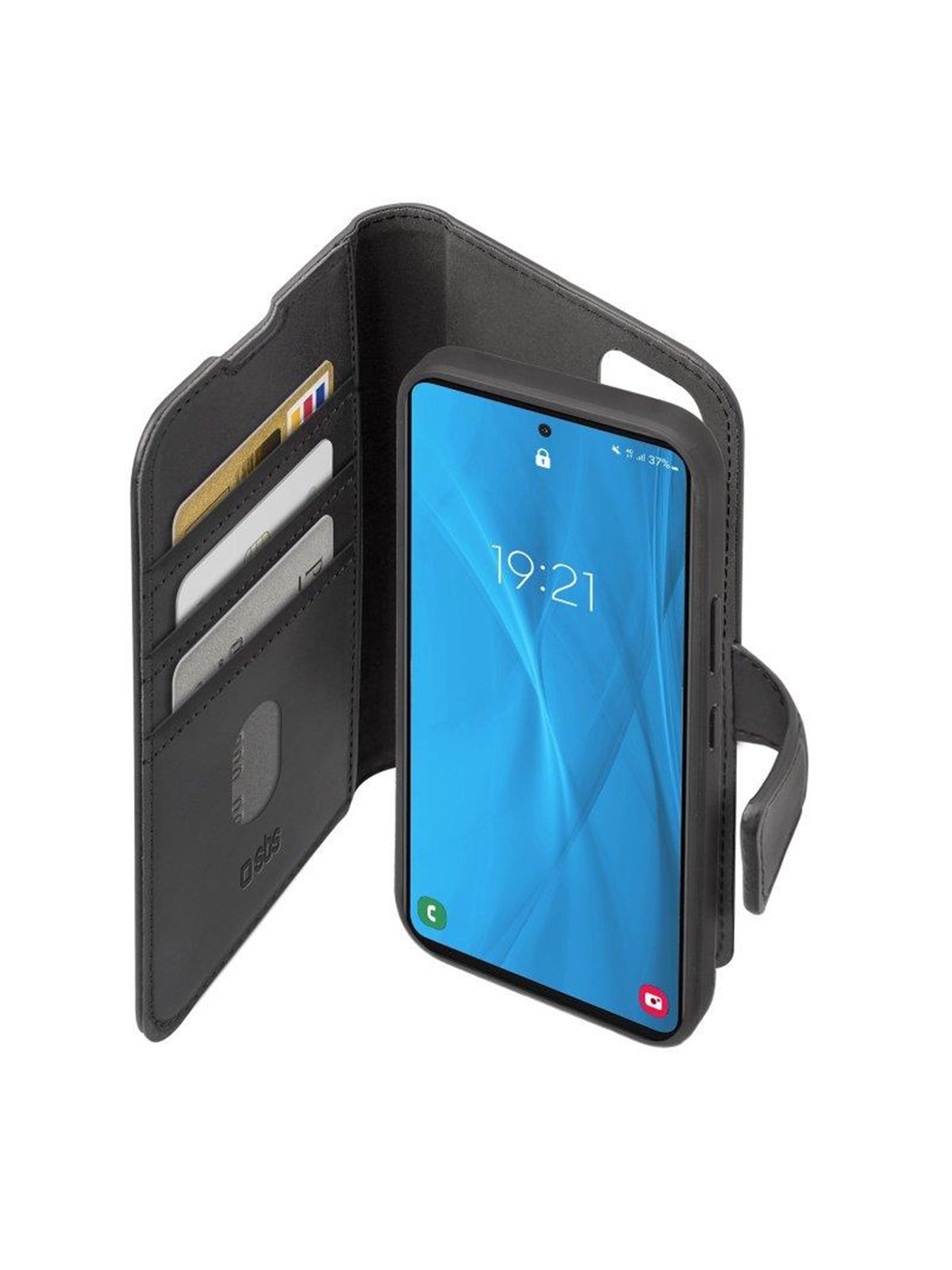 SBS Book Case with Removable Cover for Samsung Galaxy A53 - Black