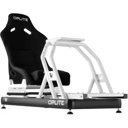 Oplite Cockpit R8 Fury, Sim Rig, Schwarz, Weiss
